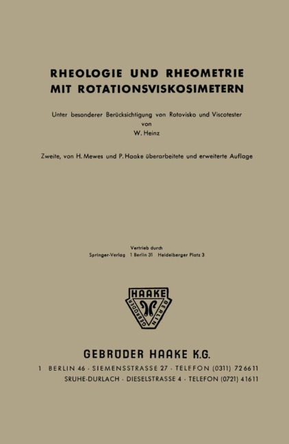 Rheologie und Rheometrie mit Rotationsviskosimetern - 