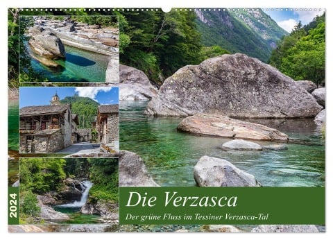 Der grüne Fluss (Wandkalender 2024 DIN A2 quer), CALVENDO Monatskalender - Ursula Di Chito
