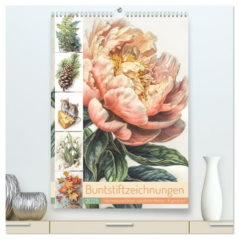 Buntstiftzeichnungen (hochwertiger Premium Wandkalender 2025 DIN A2 hoch), Kunstdruck in Hochglanz - Cathrin Illgen