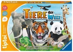 Cover-Bild zum Titel 'Ravensburger tiptoi Spiel 00171 Tiere der Welt, Erkenne die Tiere anhand ihrer Eigenschaften, Lernspiel für 1-4 Kinder von 4-8 Jahren' von 'Gunter Baars'