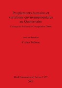 Cover-Bild zum Titel 'Peuplements humains et variations environnementales au Quaternaire' von 'Alain Tuffreau'