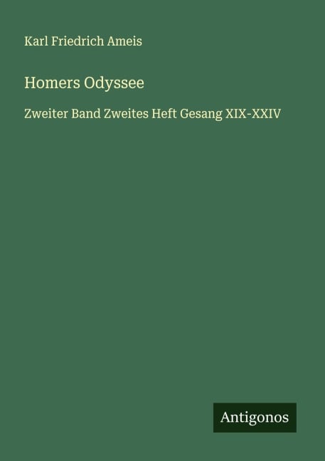Homers Odyssee - Karl Friedrich Ameis