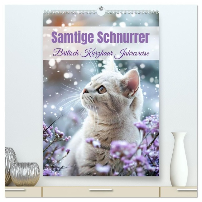 Samtige Schnurrer (hochwertiger Premium Wandkalender 2026 DIN A2 hoch), Kunstdruck in Hochglanz - Ally Bee
