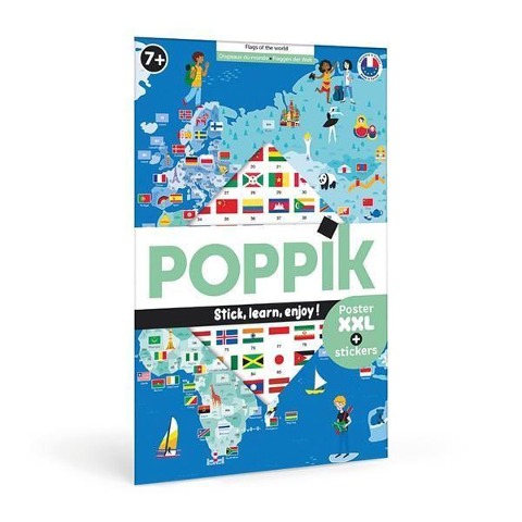 POPPIK - Lernposter & Sticker Flaggen der Welt - 