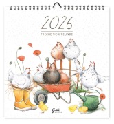 Cover-Bild zum Titel 'Kalender Naturliebe Hühner 2026' von 'Sophia Drescher'
