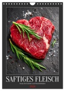 Cover-Bild zum Titel 'Saftiges Fleisch - Steaks für Genießer und Fleischliebhaber (Wandkalender 2026 DIN A4 hoch), CALVENDO Monatskalender' von 'Mb Fotografie'