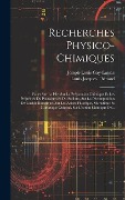 Cover-Bild zum Titel 'Recherches Physico-chimiques' von 'Joseph-Louis Gay-Lussac'