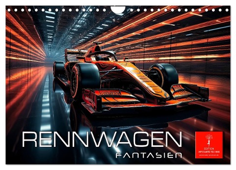 Rennwagen Fantasien (Wandkalender 2024 DIN A4 quer), CALVENDO Monatskalender - Peter Roder