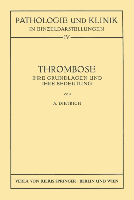 Thrombose - Albert Dietrich