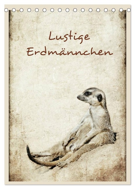 Lustige Erdmännchen (Tischkalender 2025 DIN A5 hoch), CALVENDO Monatskalender - Heike Hultsch