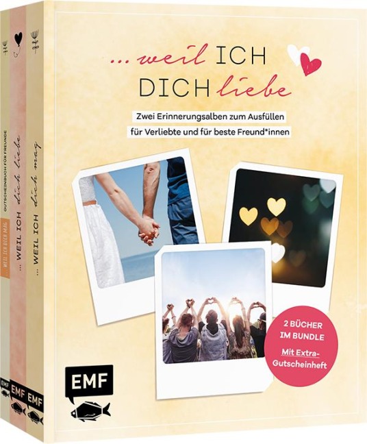 ...weil ich dich liebe - Zwei Bücher im Bundle: Erinnerungsalben für Verliebte und für beste Freund*innen - 