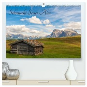 Cover-Bild zum Titel 'Sehnsucht Seiser Alm (hochwertiger Premium Wandkalender 2026 DIN A2 quer), Kunstdruck in Hochglanz' von 'Christoph Maas'