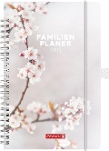 Brunnen 1070290025 Buchkalender Familienplaner (2025) "Blossom"| 2 Seiten = 1 Woche| A5| 192 Seiten| Hardcover| bunt - 