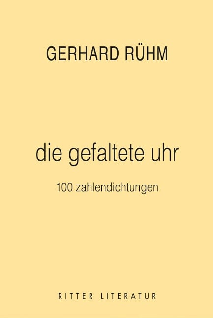 die gefaltete uhr - Gerhard Rühm