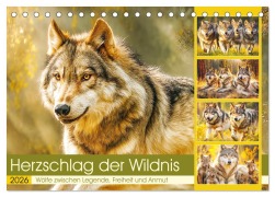 Herzschlag der Wildnis. Wölfe zwischen Legende, Freiheit und Anmut (Tischkalender 2026 DIN A5 quer), CALVENDO Monatskalender - Rose Hurley