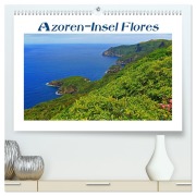 Cover-Bild zum Titel 'Azoren-Insel Flores - Farbtupfer auf einem erloschenen Vulkan Portugals (hochwertiger Premium Wandkalender 2026 DIN A2 quer), Kunstdruck in Hochglanz' von 'Jana Thiem-Eberitsch'