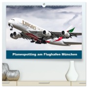 Cover-Bild zum Titel 'Planespotting am Flughafen München (hochwertiger Premium Wandkalender 2026 DIN A2 quer), Kunstdruck in Hochglanz' von 'Konrad Eger'