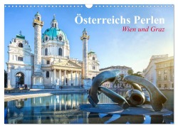 Cover-Bild zum Titel 'Wien und Graz. Österreichs Perlen (Wandkalender 2026 DIN A3 quer), CALVENDO Monatskalender' von 'Elisabeth Stanzer'