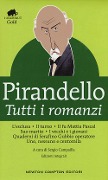 Cover-Bild zum Titel 'Tutti i romanzi: L'esclusa-Il turno-Il fu Mattia Pascal-Suo marito-I vecchi e i giovani-Quaderni di Serafino Gubbio operatore-Uno, nessuno e centomila' von 'Luigi Pirandello'