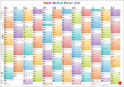 Cover-Bild zum Titel 'Bunte Wochen Posterplaner 2027' von ''