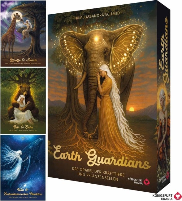 Earth Guardians - Das Orakel der Krafttiere und Pflanzenseelen - 46 farbige Karten, 172-seitiges farbiges Booklet - Kim Kassandra Schmid