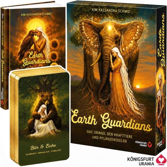 Earth Guardians - Das Orakel der Krafttiere und Pflanzenseelen - 46 farbige Karten, 172-seitiges farbiges Booklet - Kim Kassandra Schmid