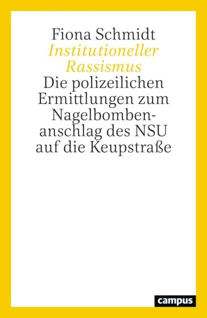 Institutioneller Rassismus - Fiona Schmidt