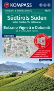 Cover-Bild zum Titel 'KOMPASS Wanderkarte 74 Südtirols Süden / Bolzano Vigneti e Dolomiti, Val di Cembra, Val di Fiemme 1:50.000' von ''