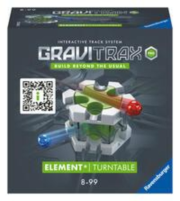Ravensburger GraviTrax PRO Element Turntable - Zubehör für das GraviTrax Kugelbahnsystem. Kombinierbar mit allen GraviTrax Produktlinien, Starter-Sets, Extensions & Elements, Konstruktion ab 8 Jahren - 