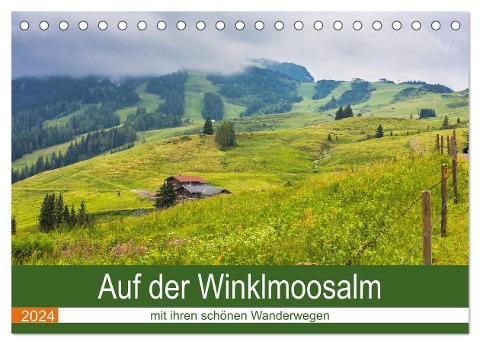 Auf der Winklmoosalm (Tischkalender 2024 DIN A5 quer), CALVENDO Monatskalender - Brigitte Dürr