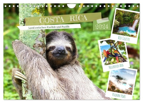 Costa Rica - Land zwischen Karibik und Pazifik (Wandkalender 2024 DIN A4 quer), CALVENDO Monatskalender - Tilo Grellmann Photography