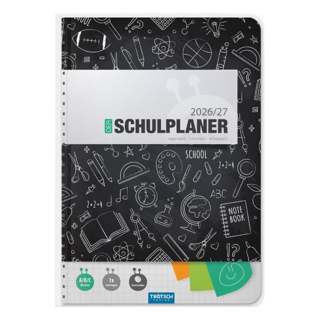 TRÖTSCH - Schulplaner Schwarz 26/27 - 