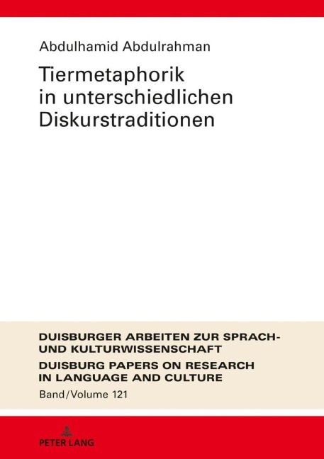 Tiermetaphorik in unterschiedlichen Diskurstraditionen - Abdulhamid Abdulrahman