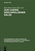 Cover-Bild zum Titel 'Zur Chemie geschmolzener Salze' von ''