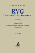 Cover-Bild zum Titel 'Rechtsanwaltsvergütungsgesetz. RVG' von 'Wilhelm Gerold, Herbert Schmidt'