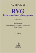 Cover-Bild zum Titel 'Rechtsanwaltsvergütungsgesetz. RVG' von 'Wilhelm Gerold, Herbert Schmidt'