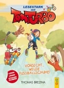 Cover-Bild zum Titel 'Tom Turbo - Lesestark - Vorsicht, wilde Fußballschuhe!' von 'Thomas Brezina'