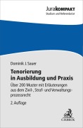 Cover-Bild zum Titel 'Tenorierung in Ausbildung und Praxis' von 'Dominik Jan Sauer'