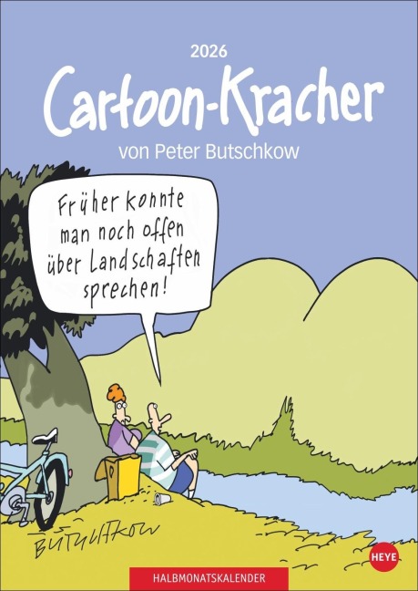 Peter Butschkow: Cartoon-Kracher Halbmonatskalender 2026 - 