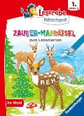 Ravensburger Leserabe Zauber-Malrätsel zum Lesenlernen: Im Wald (1. Lesestufe), Malen auf Zauberpapier, Rätsel, Lesen lernen Vorschule, Rätselbuch ab 6 Jahre - Melinda Ronto