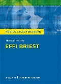 Cover-Bild zum Titel 'Effi Briest von Theodor Fontane. Textanalyse und Interpretation mit ausführlicher Inhaltsangabe und Abituraufgaben mit Lösungen.' von 'Theodor Fontane'