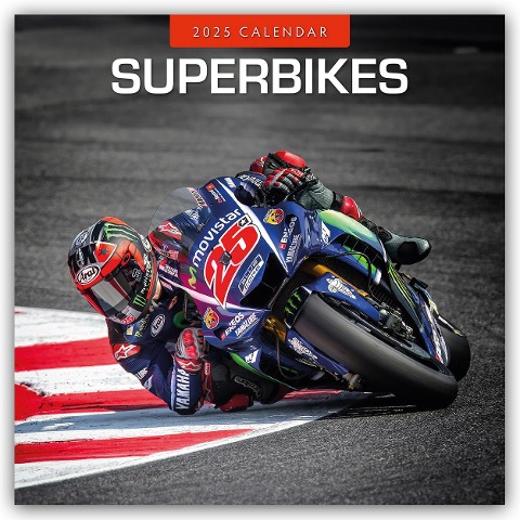 Superbikes - Motorräder 2025 - 16-Monatskalender - Robin Red
