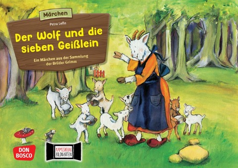 Der Wolf und die sieben Geißlein. Kamishibai Bildkartenset - Brüder Grimm