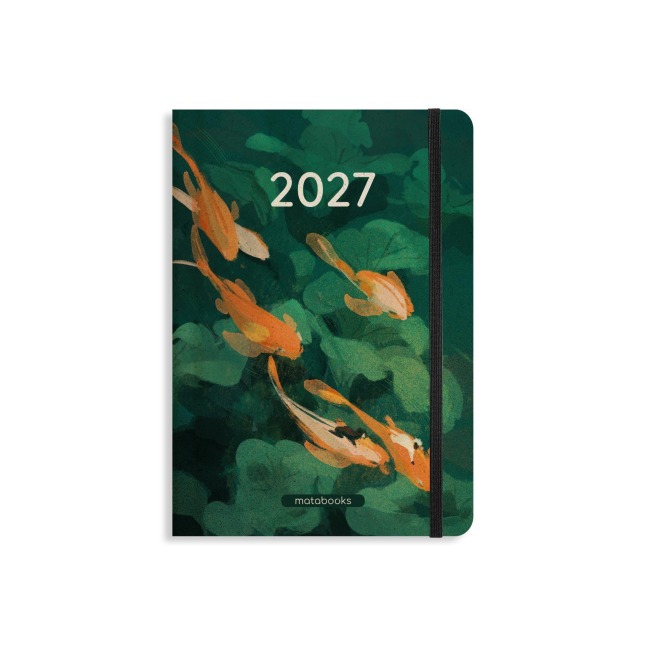 matabooks - A5 Kalender Samaya 2027 Farbe: Pond Green (DE/EN) - 