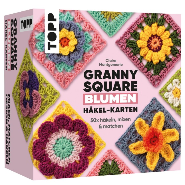 Granny Square Blumen Häkel-Karten (Deutsche Ausgabe) - Claire Montgomerie