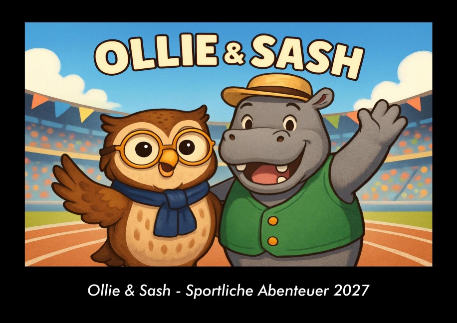 Ollie & Sash - Sportliche Abenteuer 2027 Fotokalender DIN A3 - Tobias Schmitt, Kevin Heber