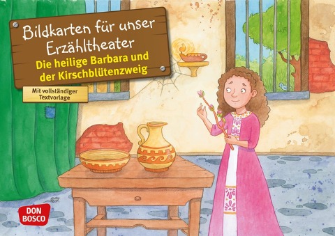 Die heilige Barbara und der Kirschblütenzweig. Kamishibai Bildkartenset. - Catharina Fastenmeier