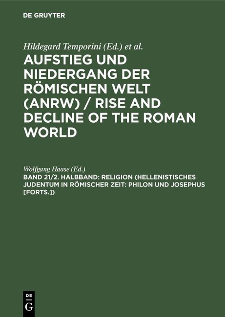 Religion (Hellenistisches Judentum in römischer Zeit: Philon und Josephus [Forts.]) - 