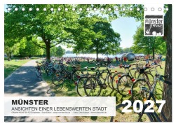 Cover-Bild zum Titel 'MÜNSTER :: Ansichten einer lebenswerten Stadt (Tischkalender 2027 DIN A5 quer), CALVENDO Monatskalender' von 'Chris Kubisch'