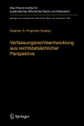 Cover-Bild zum Titel 'Verfassungsrechtsentwicklung aus rechtstatsächlicher Perspektive' von 'Stephan G. Hinghofer-Szalkay'